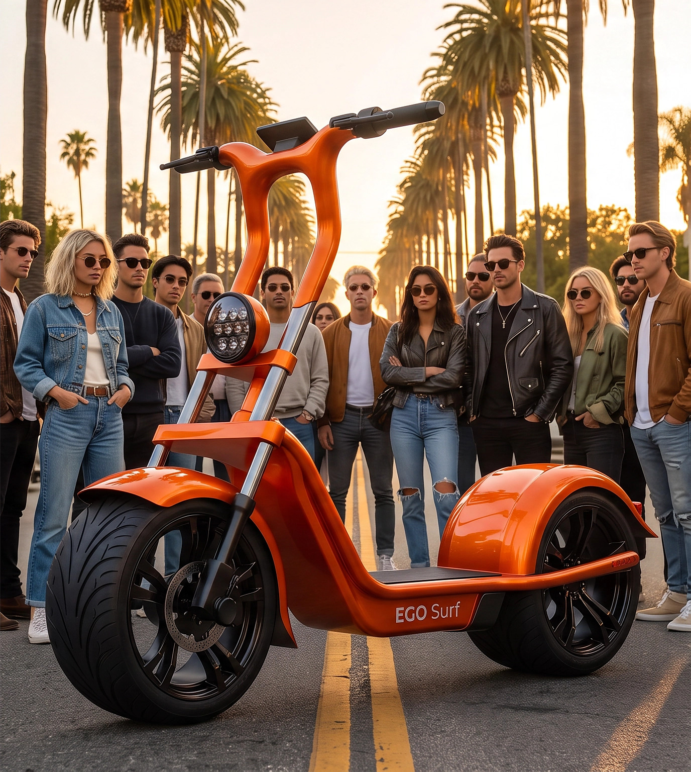 Adamar Surf — Sunset Orange in Los Angeles